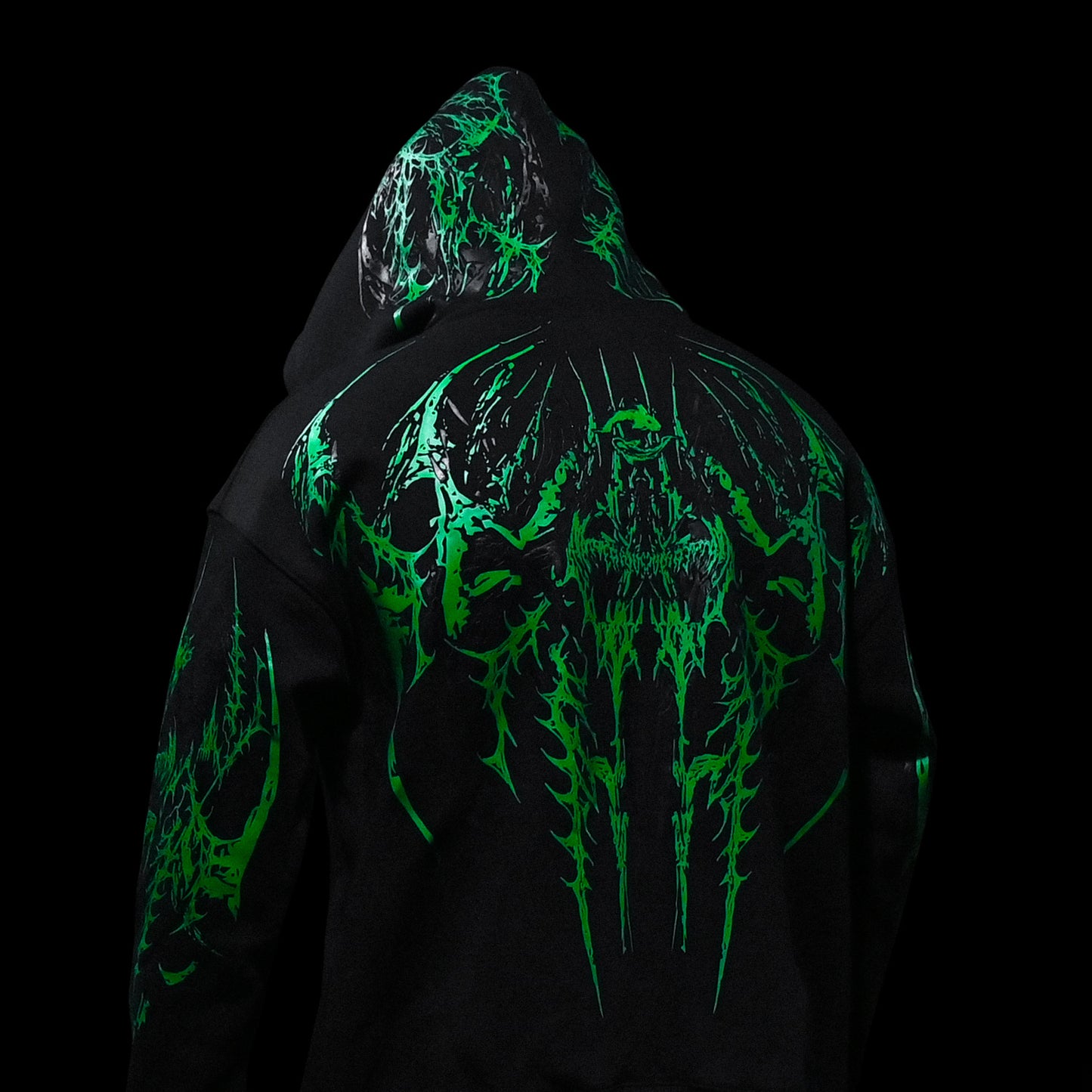 VOID OF DRAGON - OVERSIZED ZIP UP HOODIE