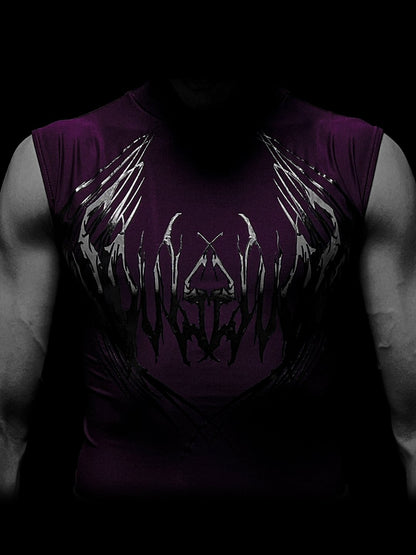 DARK AURA SLEEVELESS HIGH NECK COMPRESSION