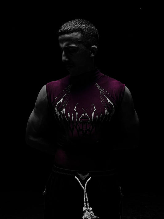 DARK AURA SLEEVELESS HIGH NECK COMPRESSION