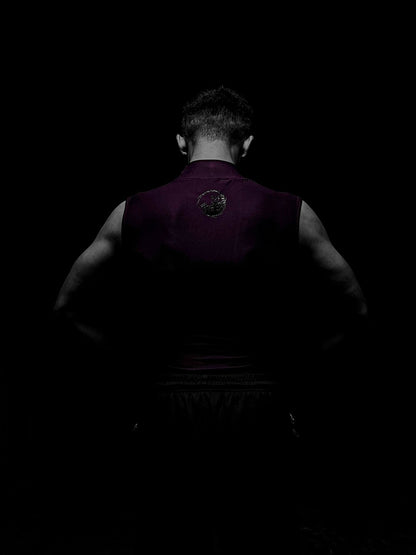 DARK AURA SLEEVELESS HIGH NECK COMPRESSION