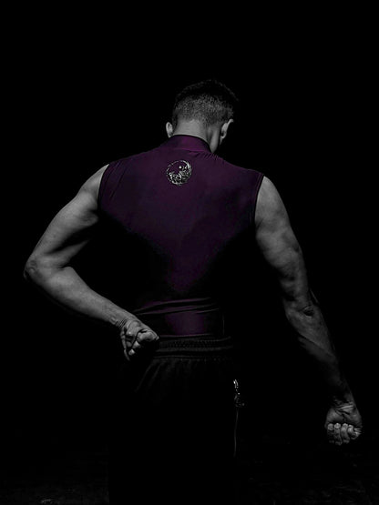 DARK AURA SLEEVELESS HIGH NECK COMPRESSION